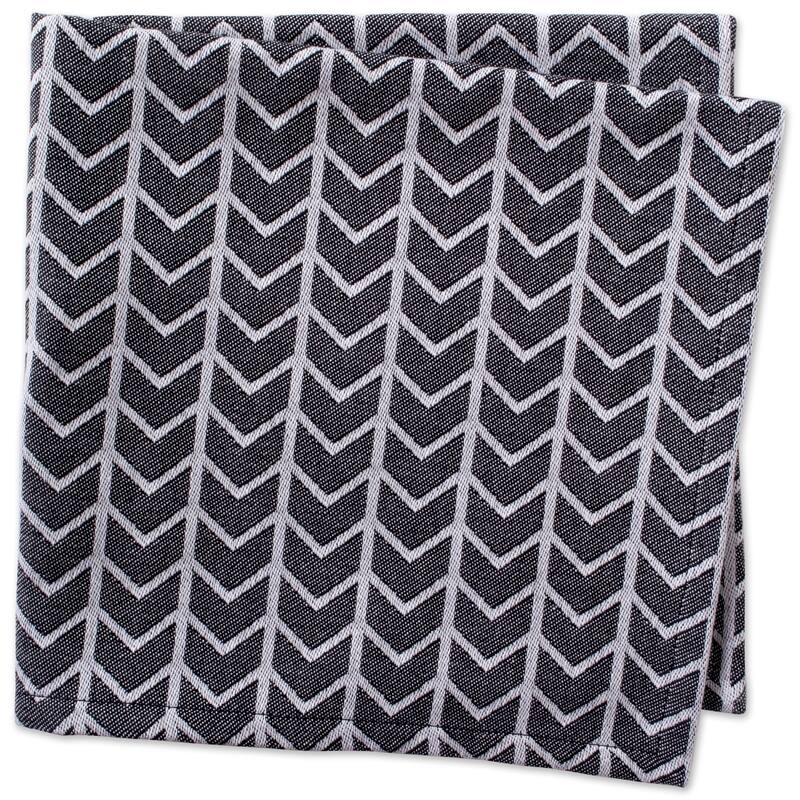 DII Black & White Napkin (Set of 6)