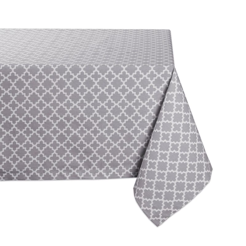 DII Lattice Table Topper - 60x84" - Gray - Rectangle