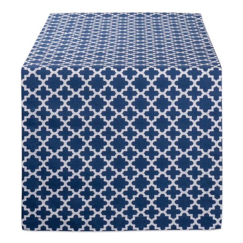 DII Lattice Table Topper - 14x72" - Nautical Blue - Runner