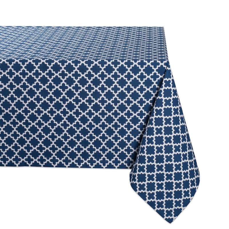 DII Lattice Table Topper - 60x84" - Nautical Blue - Rectangle