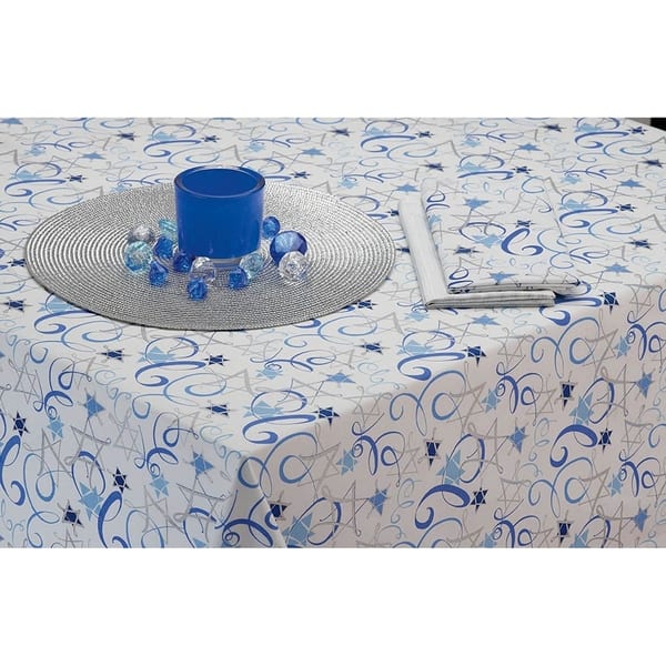 Dii Embroidered Star David Table Runner On Sale Overstock 28529617