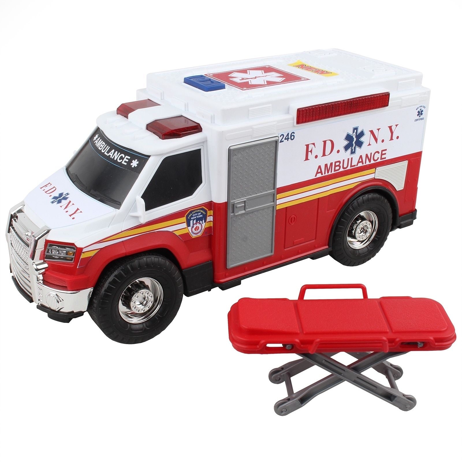 toy ambulance with stretcher