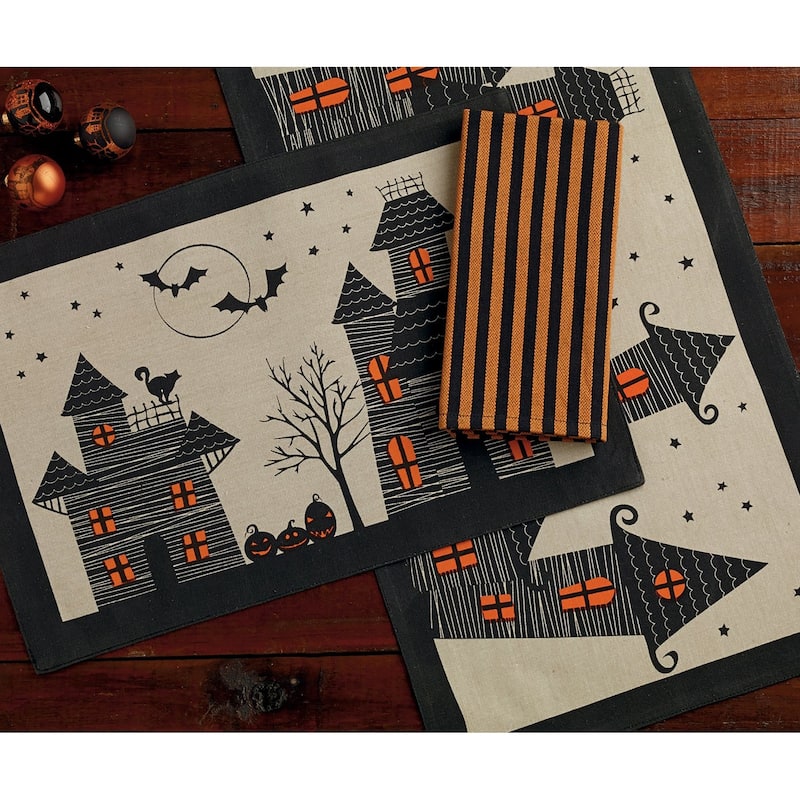 DII Haunted House Table Runner