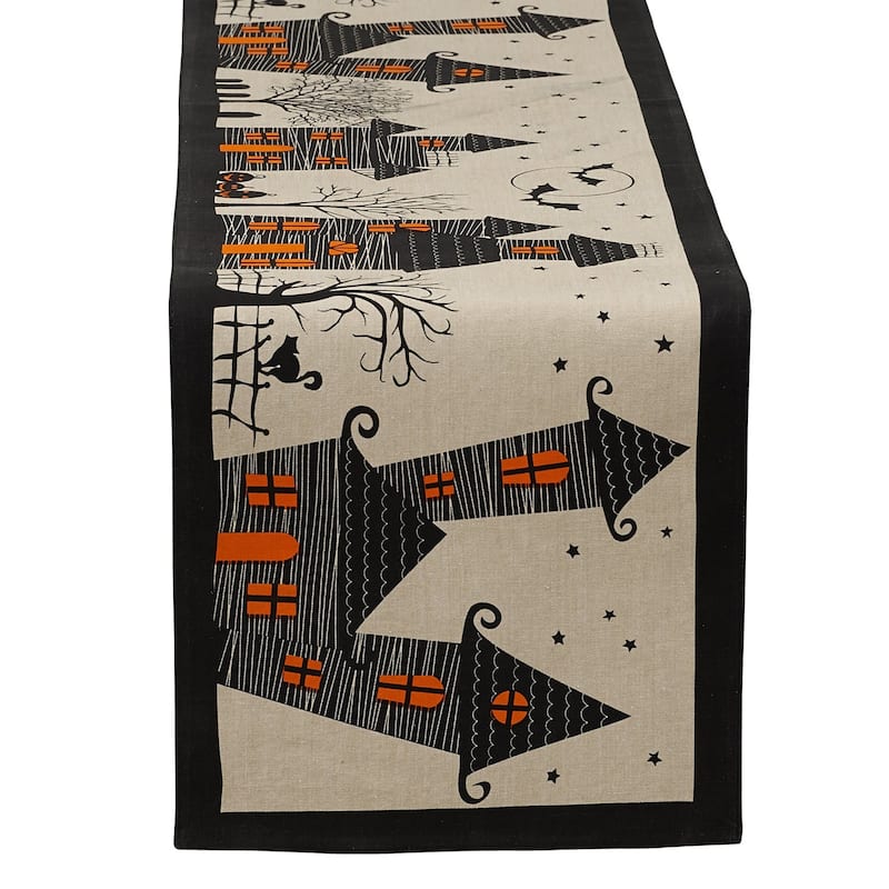 DII Haunted House Table Runner - 14x72" - Haunted House
