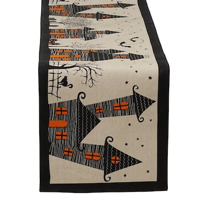 DII Haunted House Table Runner