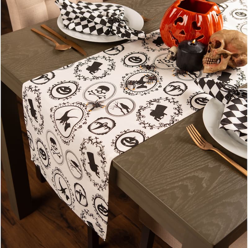 DII Haunted House Table Runner