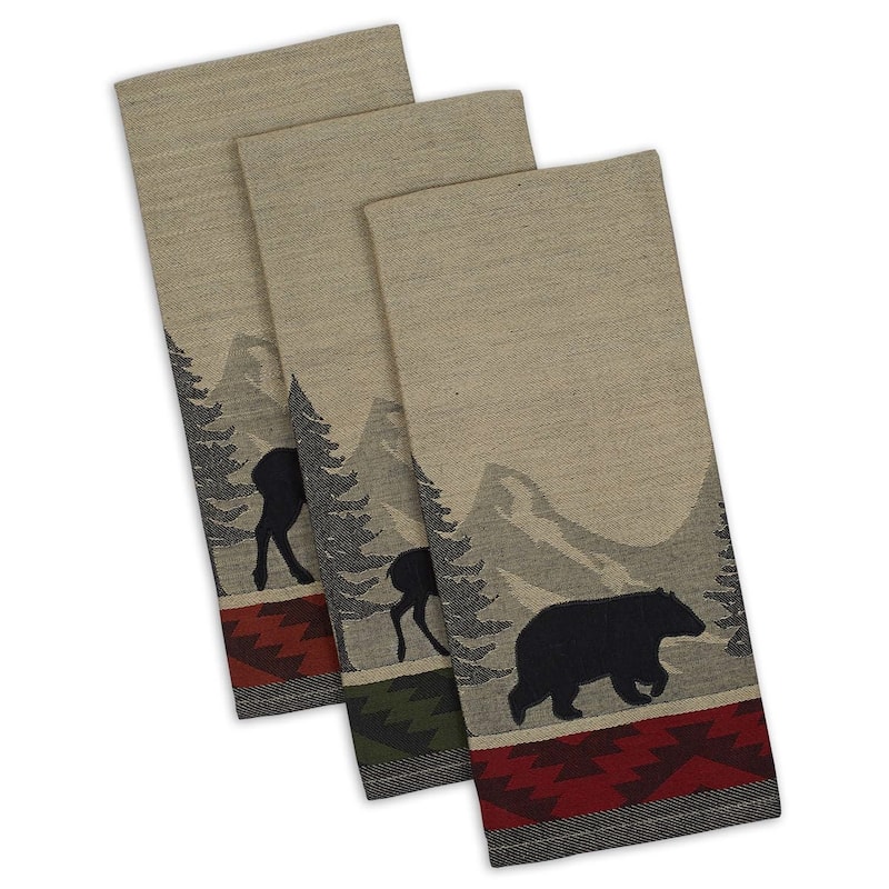 DII Walk In The Woods Jacquard Dishtowel (Set of 3) - Walk in The Woods