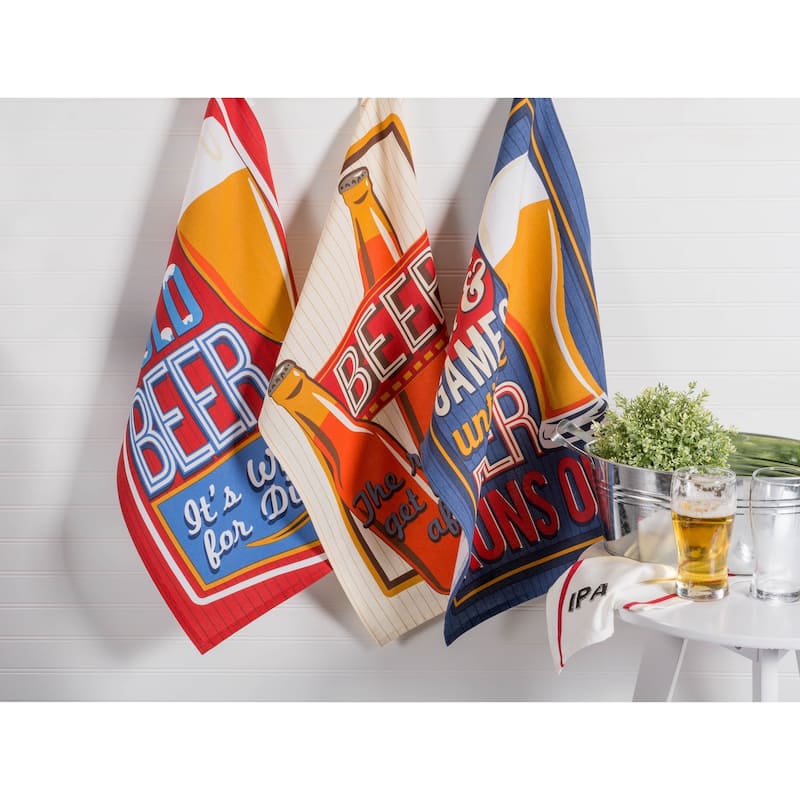 DII Summer Celebration Embellished Dishtowel (Set of 4)
