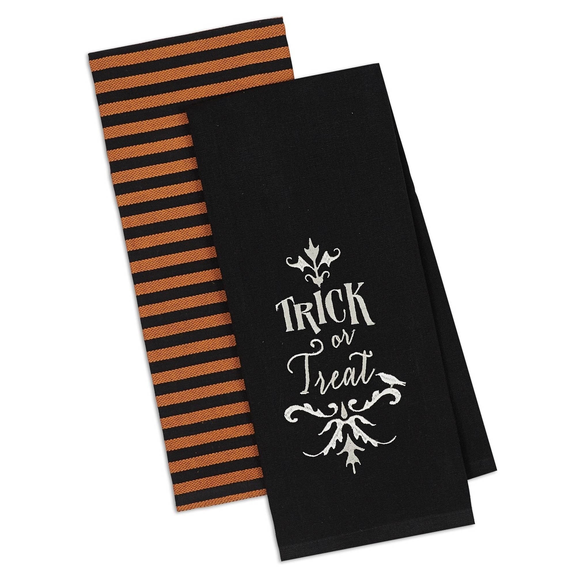 DII Assorted Halloween Embellished Dishtowel (Set of 3)