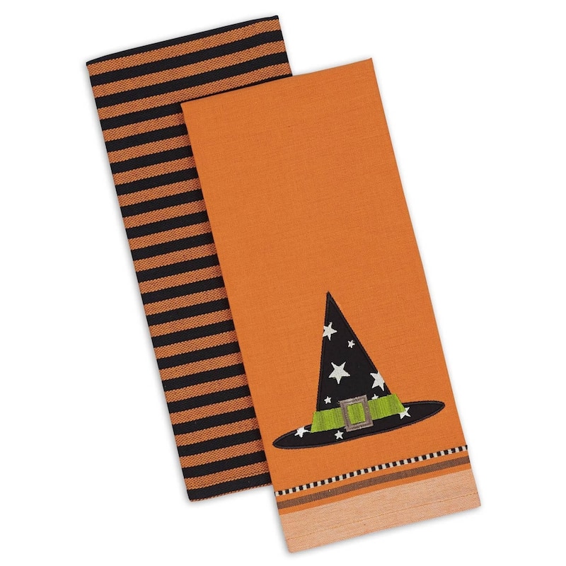 DII Assorted Halloween Embellished Dishtowel (Set of 3)