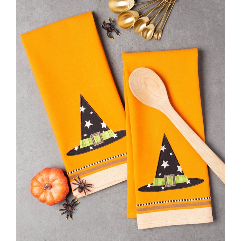 DII Assorted Halloween Embellished Dishtowel (Set of 3)