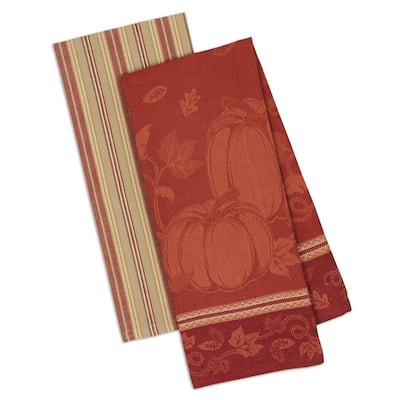 DII Assorted Fall Embroidered Dishtowel (Set of 3)