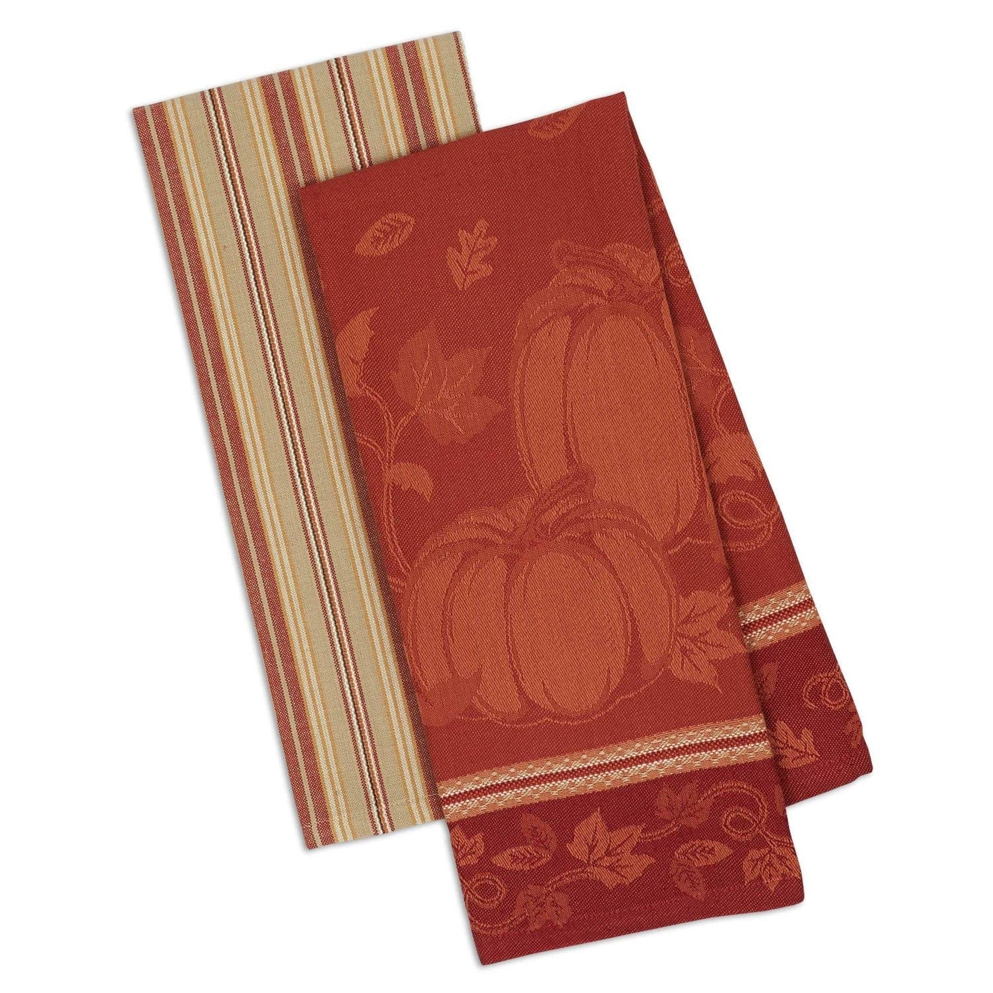 DII Assorted Fall Embroidered Dishtowel (Set of 3)