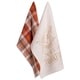 preview thumbnail 104 of 112, DII Assorted Fall Embroidered Dishtowel (Set of 3) Be Thankful Plaid