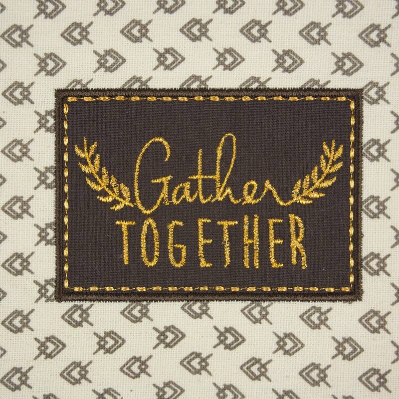 DII Assorted Fall Embroidered Dishtowel (Set of 3)