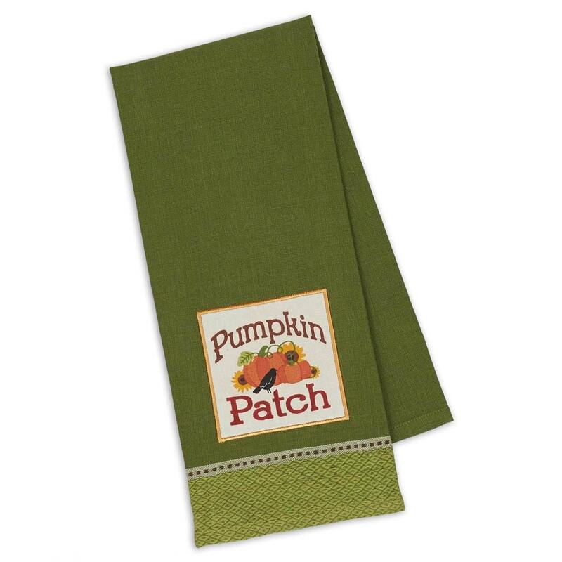 DII Assorted Fall Embroidered Dishtowel (Set of 3)
