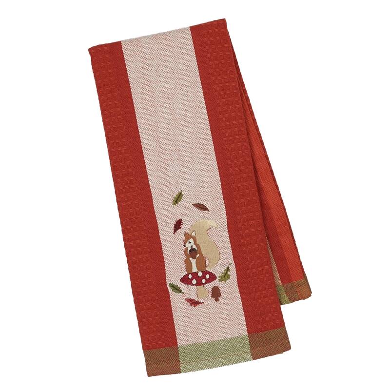 DII Assorted Fall Embroidered Dishtowel (Set of 3)