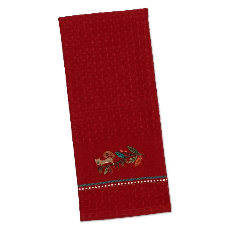 DII Assorted Fall Embroidered Dishtowel (Set of 3)