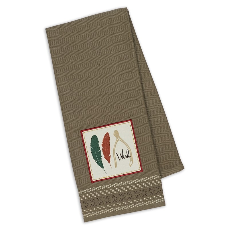 DII Assorted Fall Embroidered Dishtowel (Set of 3)