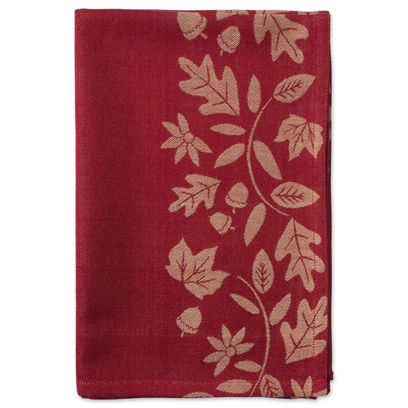 DII Assorted Fall Embroidered Dishtowel (Set of 3)