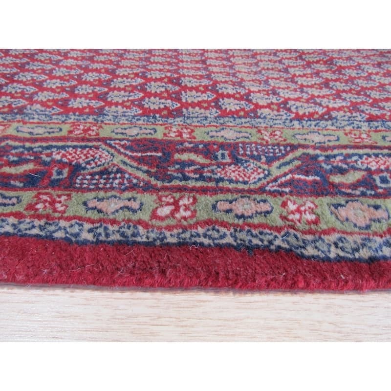 Hand-knotted Wool Red Traditional Oriental Mir Rug