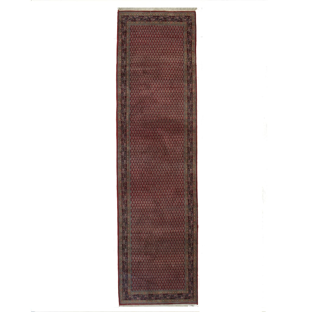 Hand-knotted Wool Red Traditional Oriental Mir Rug