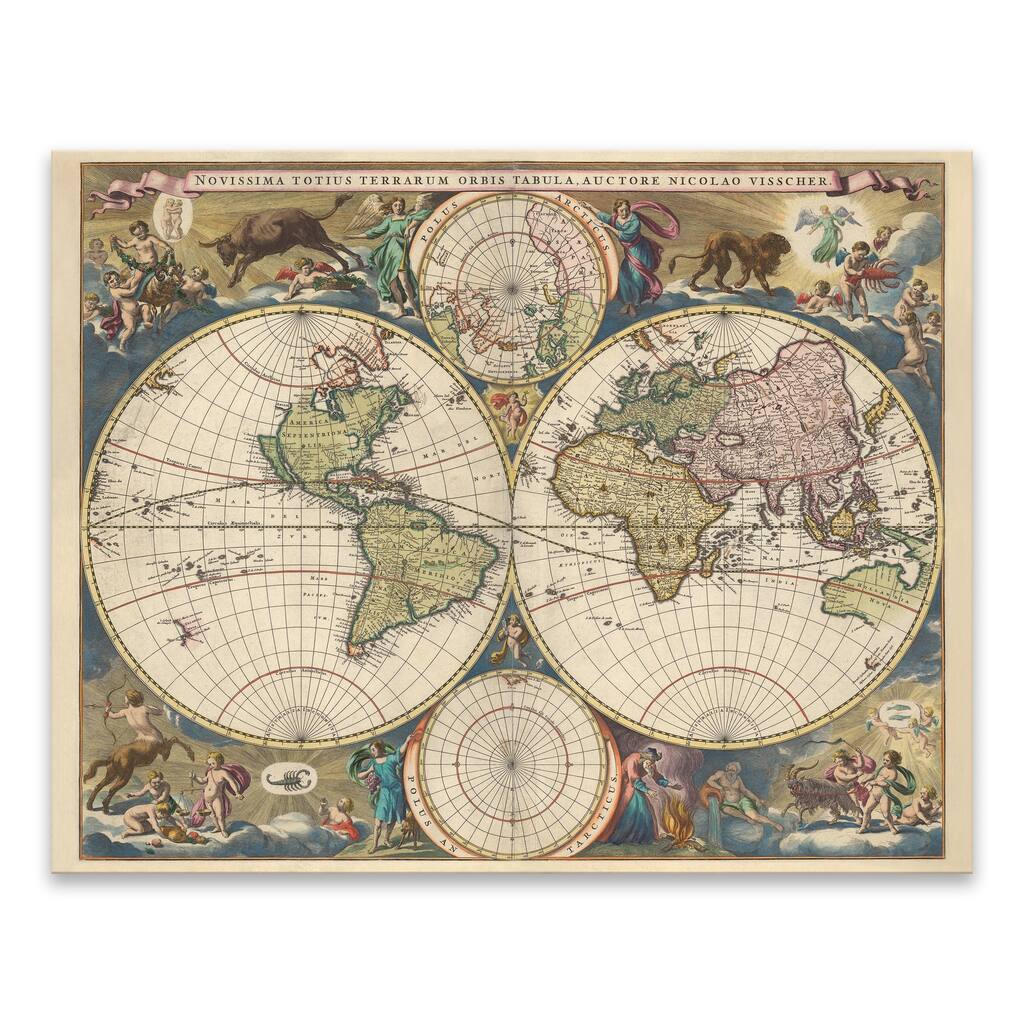 Terrarium Orbis Tabula Printed Canvas