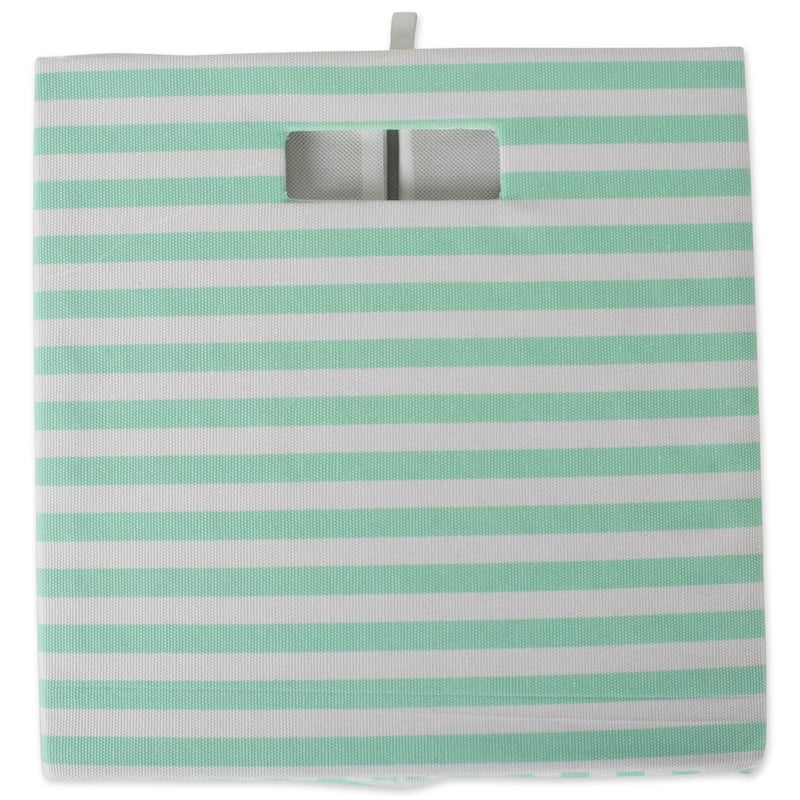 DII Pinstripe Polyester Cube