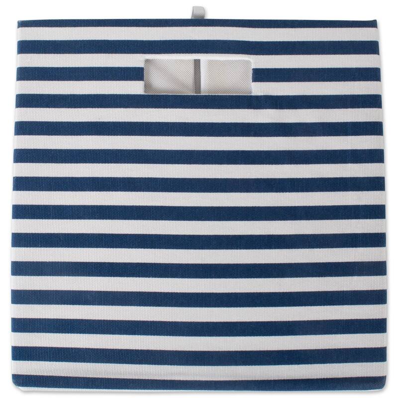 DII Pinstripe Polyester Cube