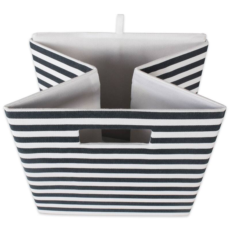 DII Pinstripe Polyester Cube