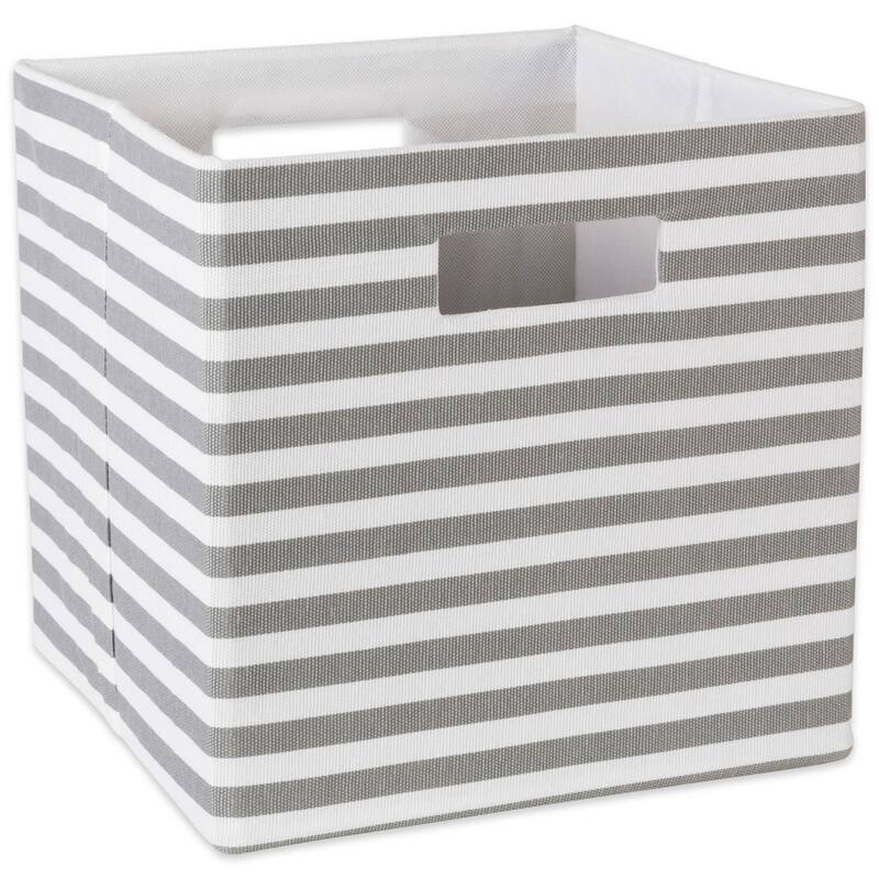 DII Pinstripe Polyester Cube