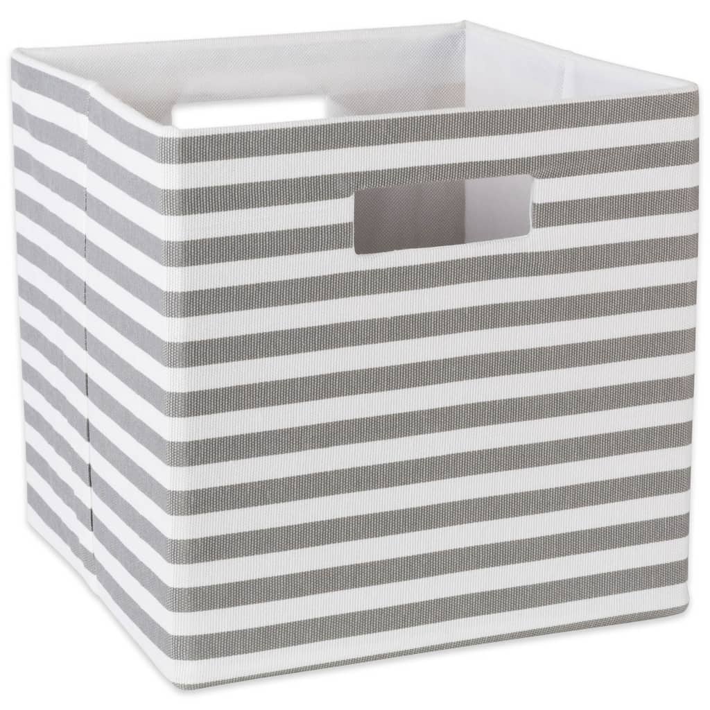 DII Pinstripe Polyester Cube