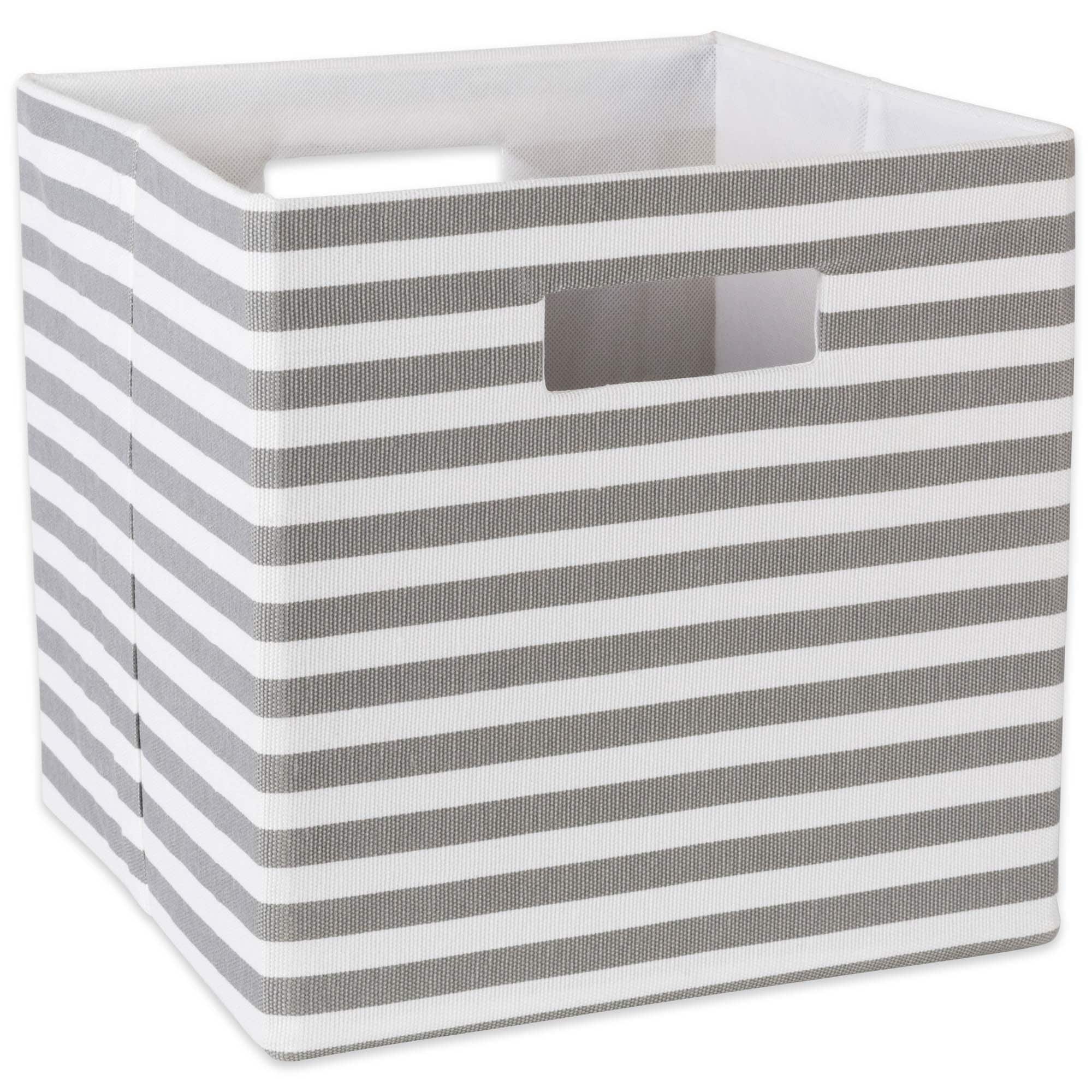DII Pinstripe Polyester Cube