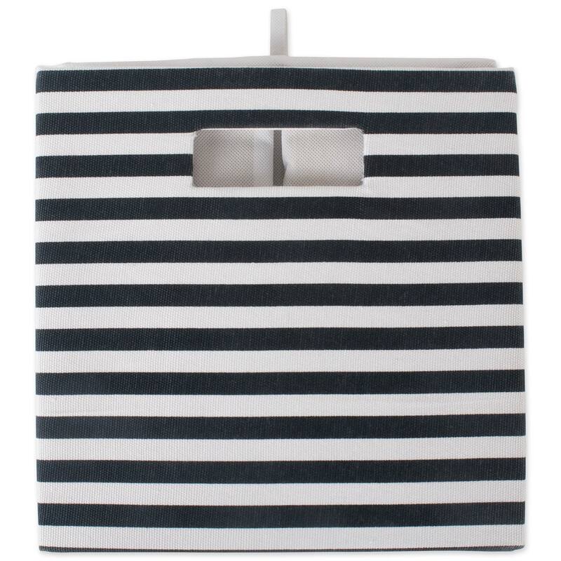 DII Pinstripe Polyester Cube