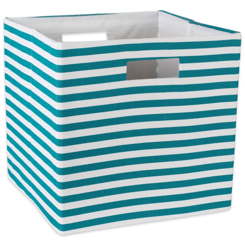 DII Pinstripe Polyester Cube