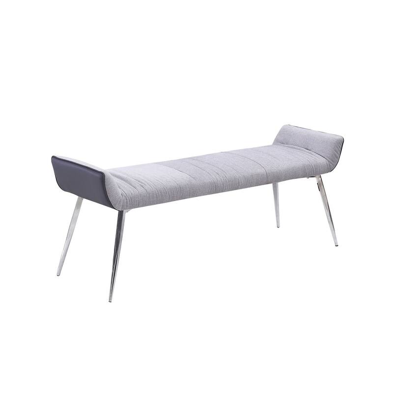 Best Quality Furniture Grey Dining Bench Only - Single