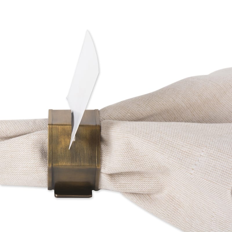 DII Geometric Napkin Ring (Set of 6)