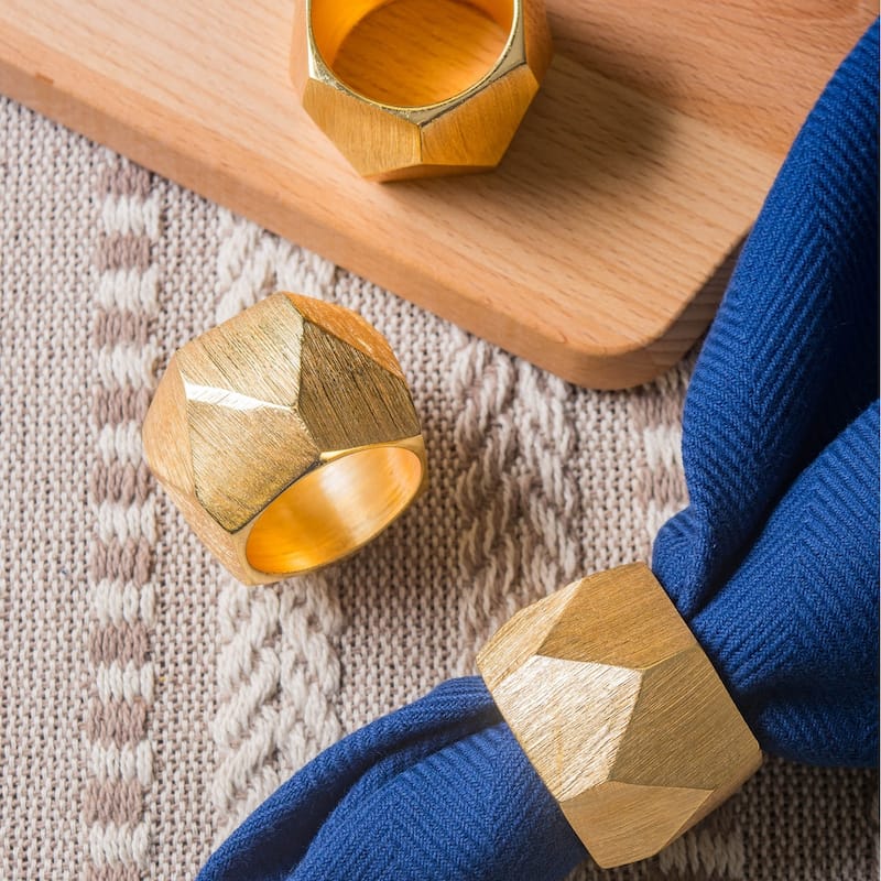 DII Geometric Napkin Ring (Set of 6)