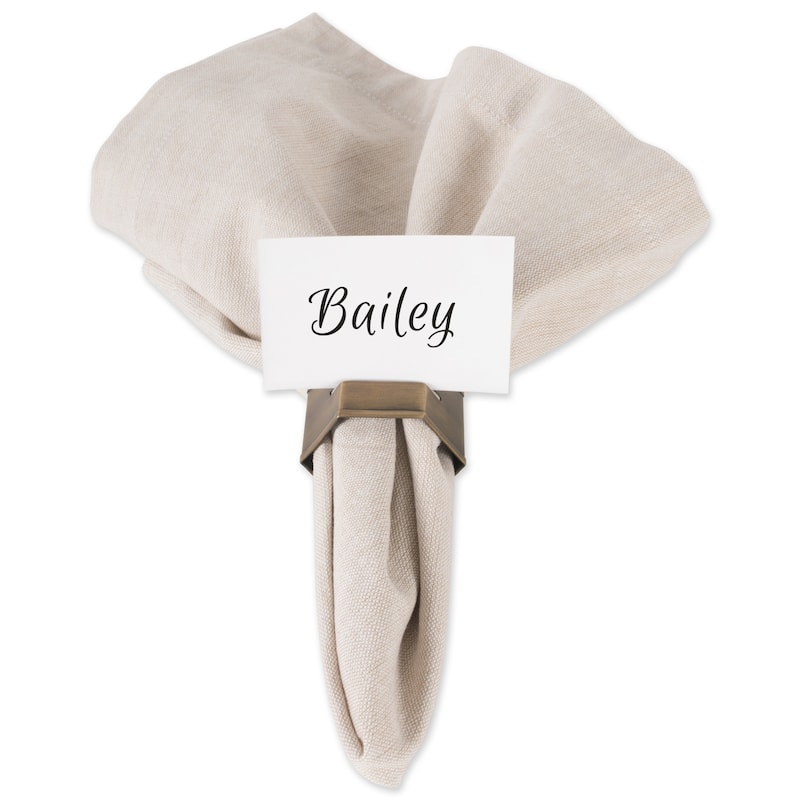 DII Geometric Napkin Ring (Set of 6)