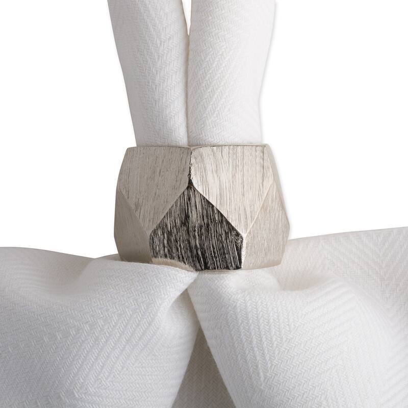 DII Geometric Napkin Ring (Set of 6)