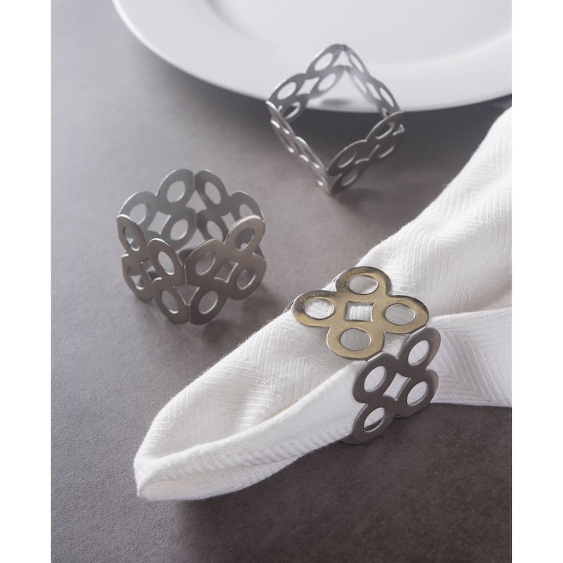 DII Geometric Napkin Ring (Set of 6)