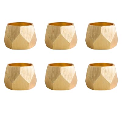 DII Geometric Napkin Ring (Set of 6)