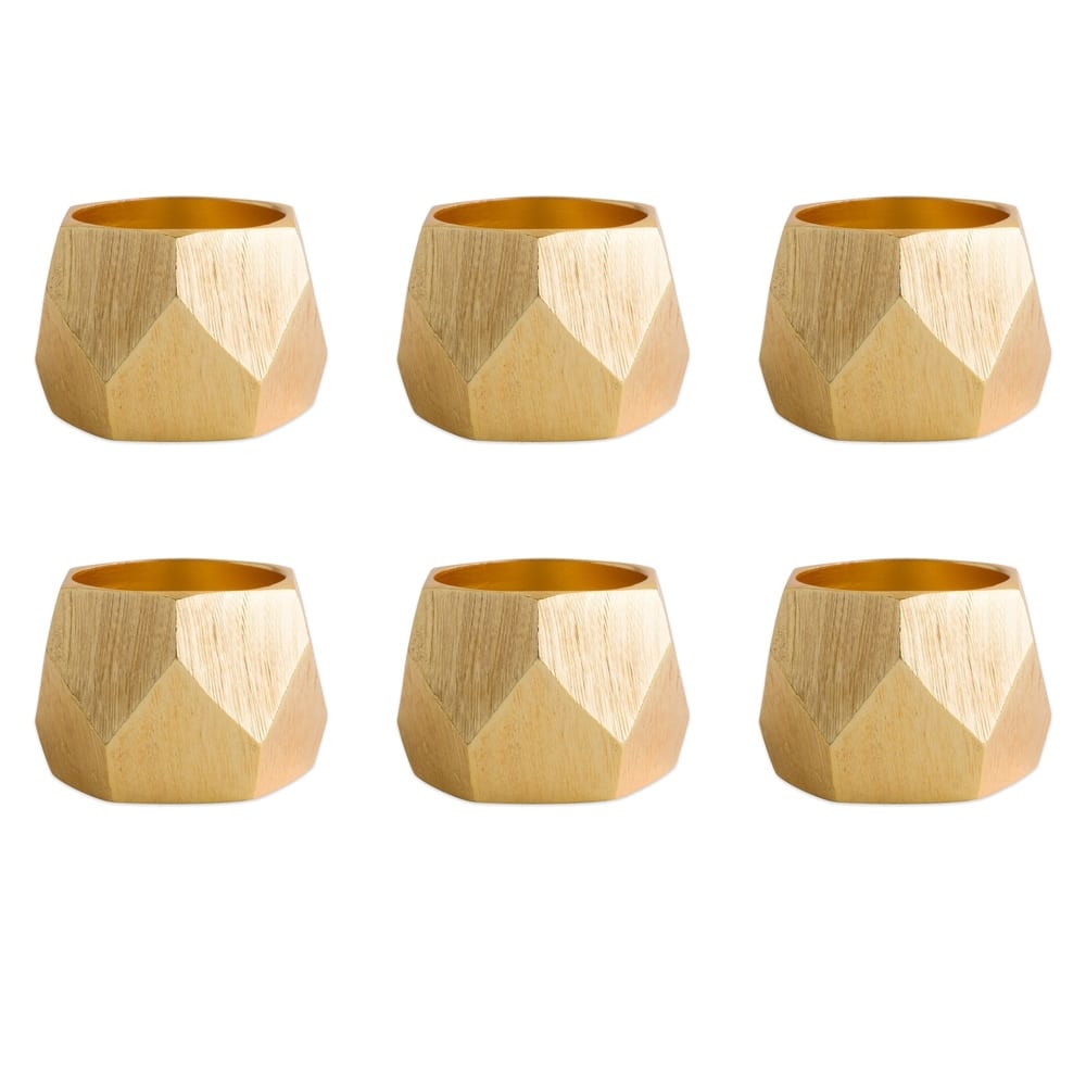 DII Geometric Napkin Ring (Set of 6)