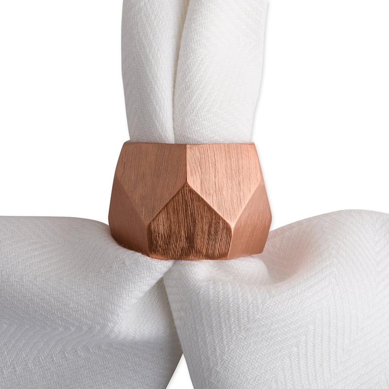 DII Geometric Napkin Ring (Set of 6)