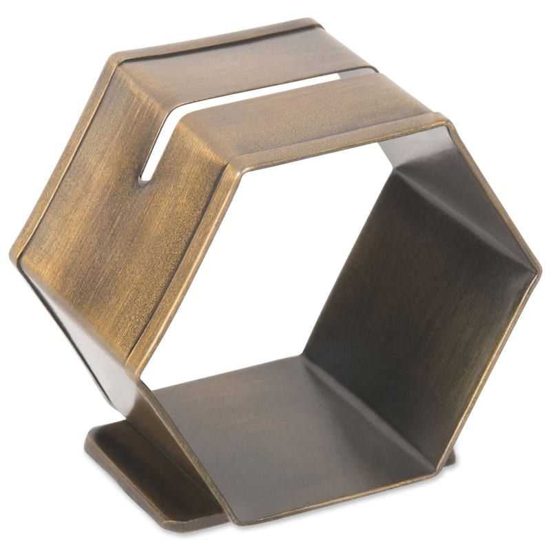 DII Geometric Napkin Ring (Set of 6)