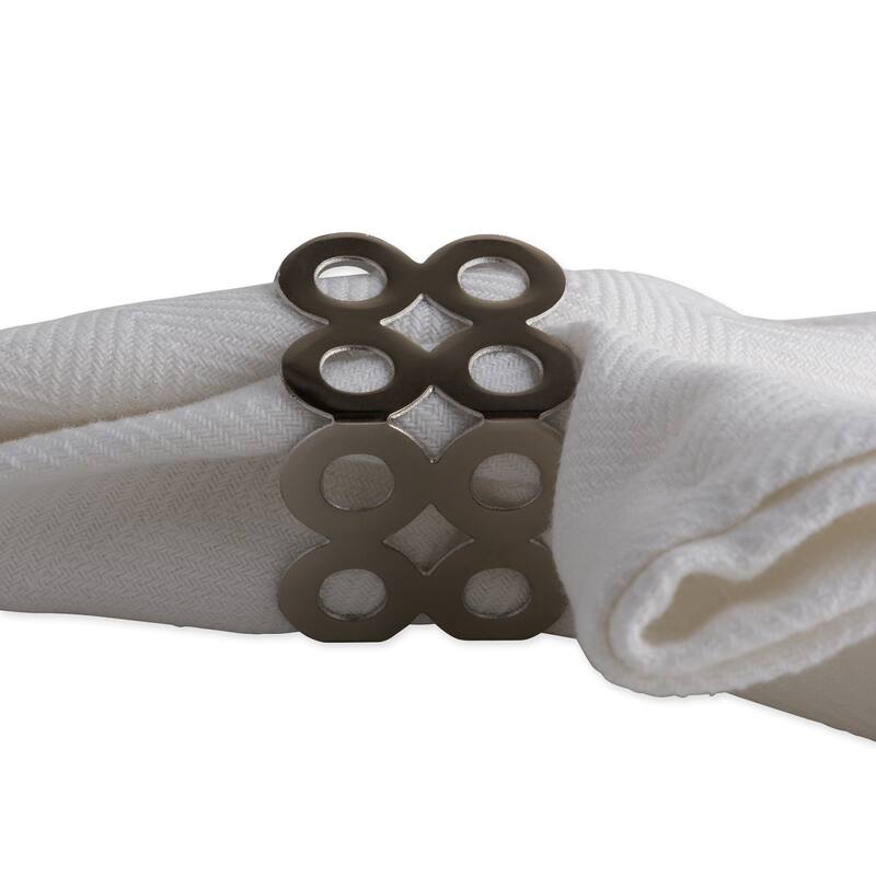 DII Geometric Napkin Ring (Set of 6)