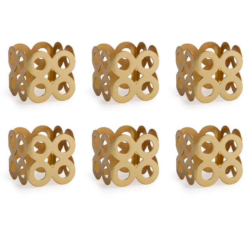 DII Geometric Napkin Ring (Set of 6)