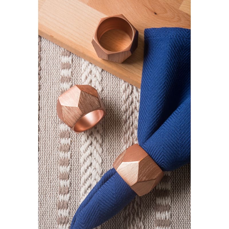 DII Geometric Napkin Ring (Set of 6)