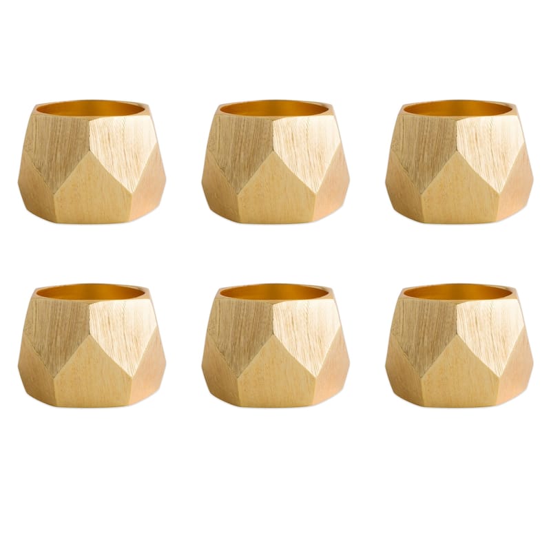 DII Geometric Napkin Ring (Set of 6)