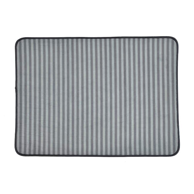DII Stripe Cage Mat - Gray - XX-Large